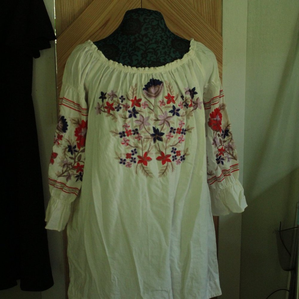 Free People Embroidered Shirt/Tunic